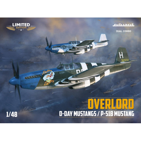 MUSTANG P-51B "Overlord" D-Day Dual Combo 1/48 maquette EDUARD Limited Edition